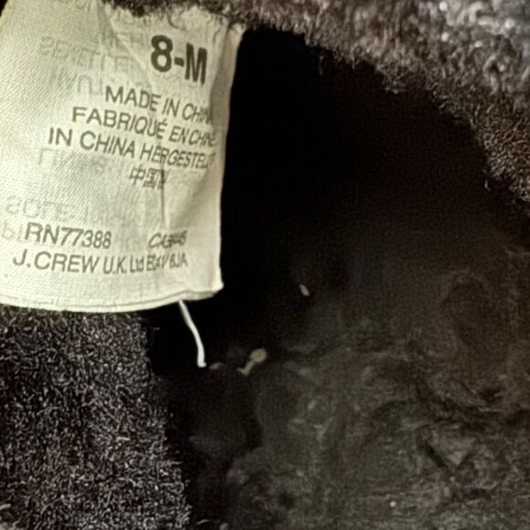 J.Crew Women’s Nordic Snow Hiker Boots Black Shearling Size 8M - Picture 11 of 11